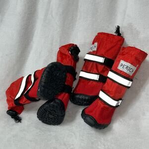 Dog Shoes, Waterproof Dog Boots, Warm Lining Nonslip Rubber Sole for Snow Winter